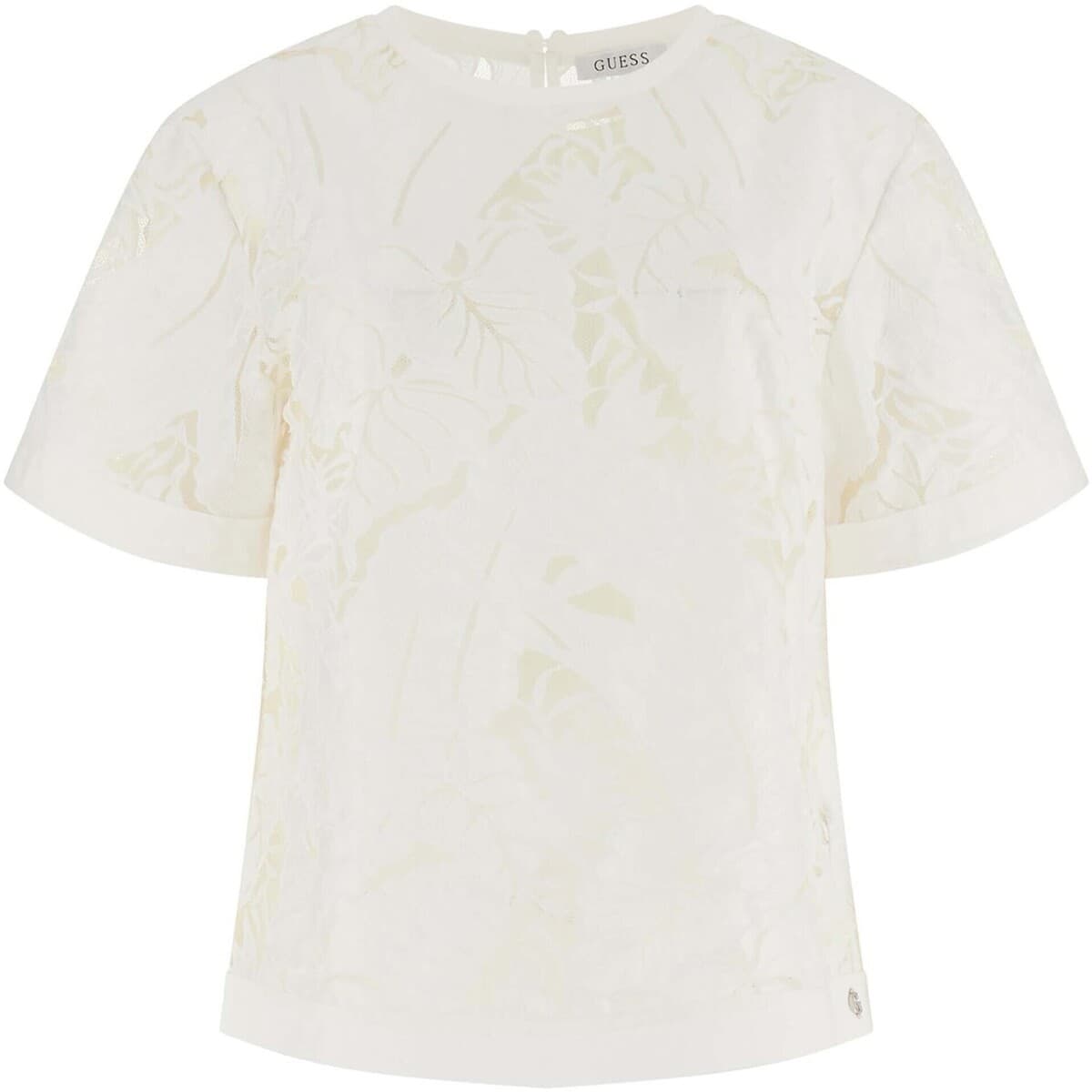 Women's Sleeveless Tops Guess White