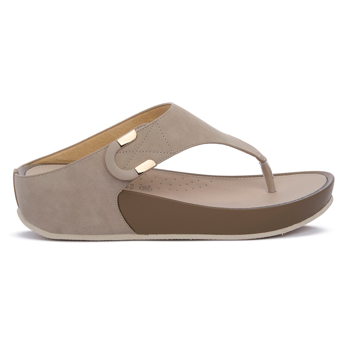 Women's Flip Flops Grunland Beige