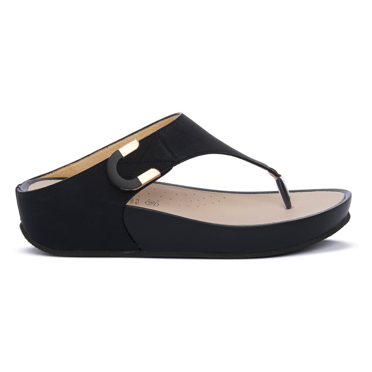 Women's Flip Flops Grunland Black