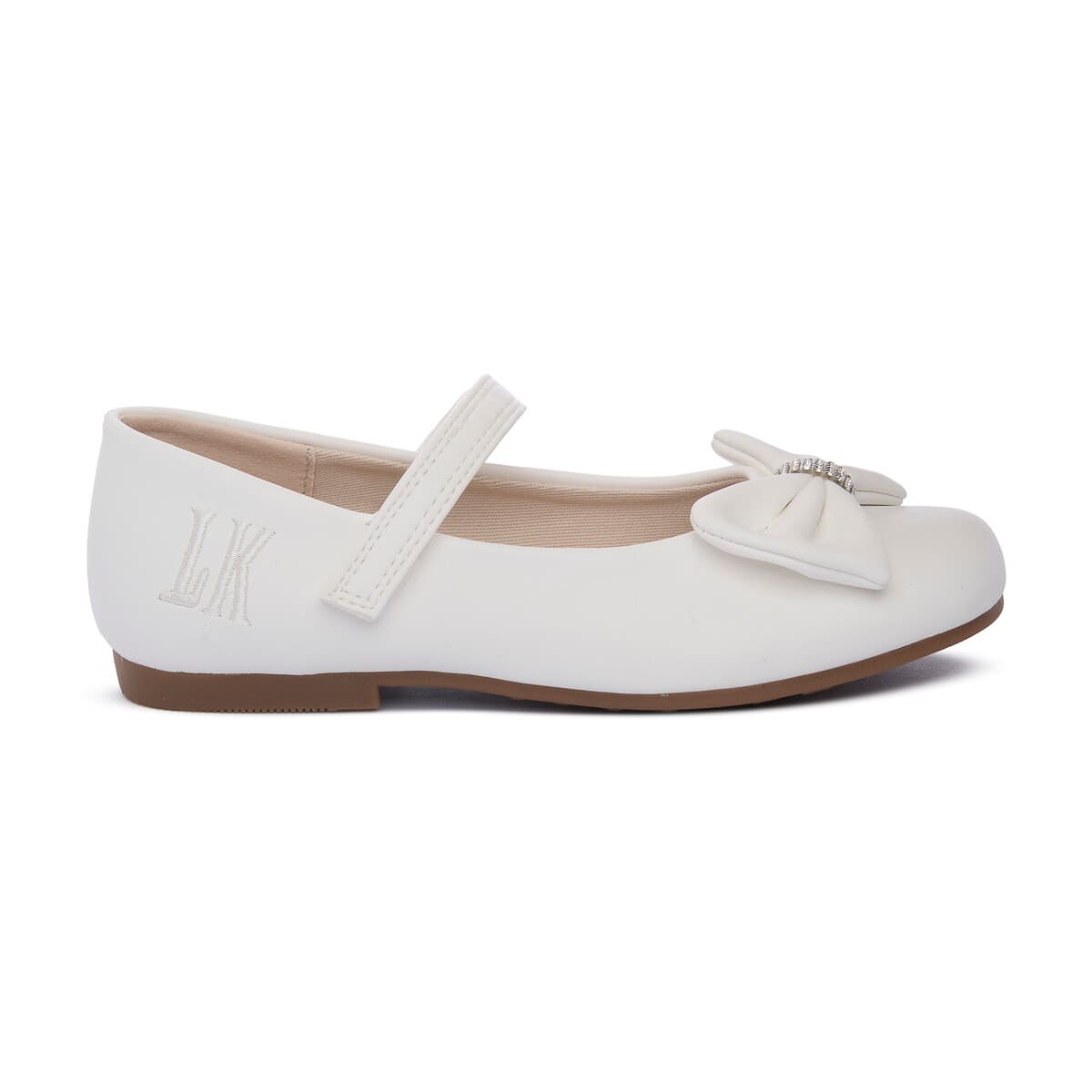 Women's Ballet Flats Bull Boys White