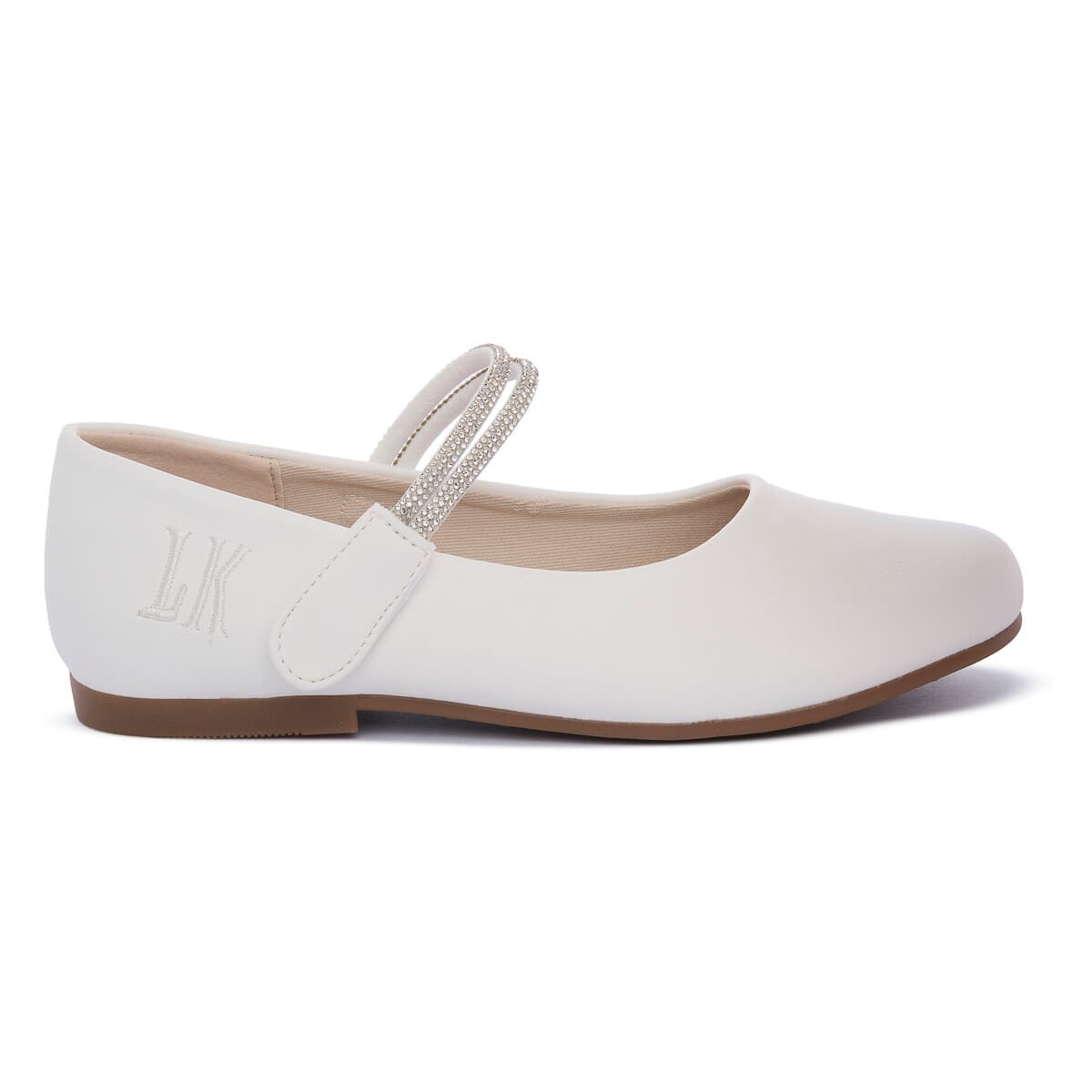 Women's Ballet Flats Bull Boys White