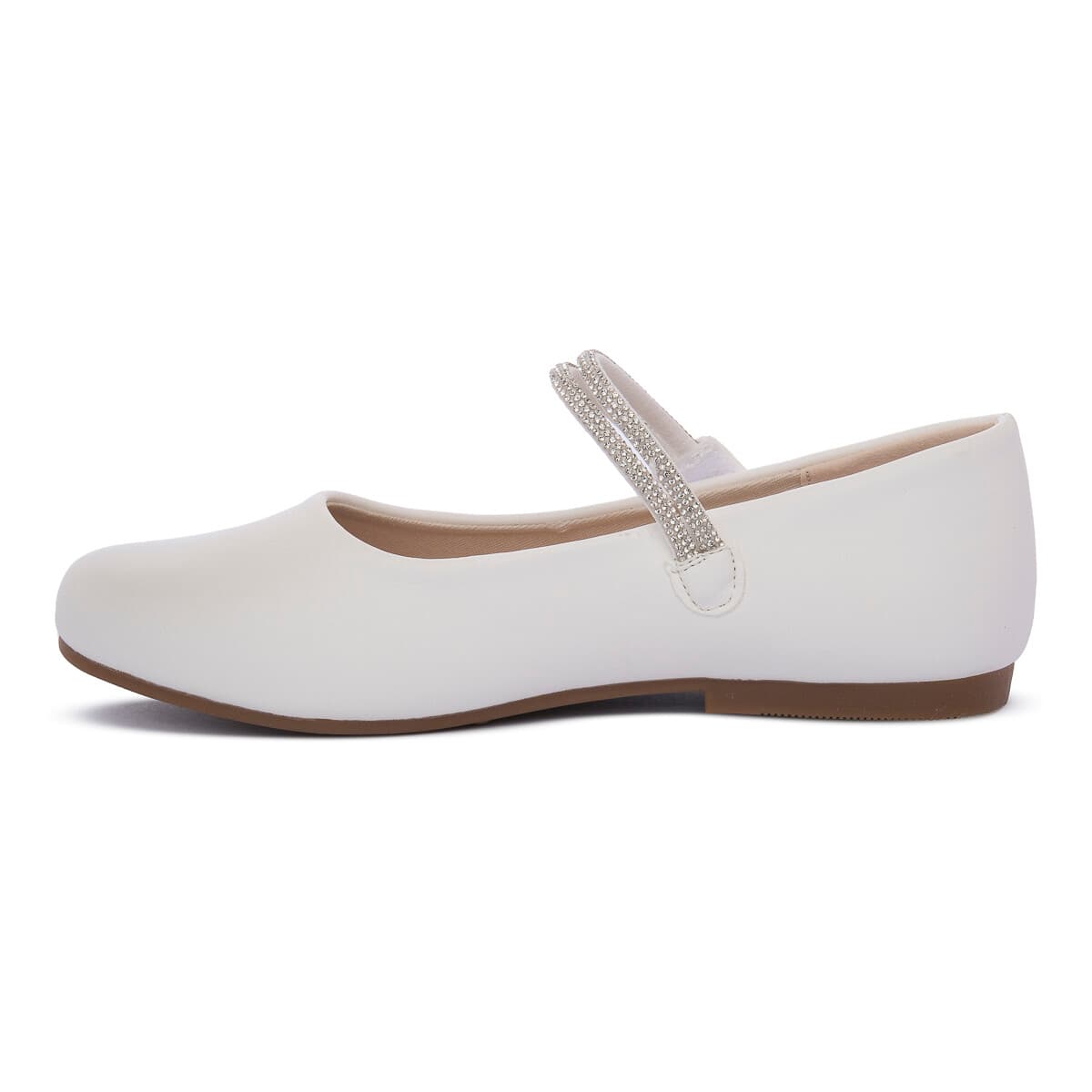 Women's Ballet Flats Bull Boys White