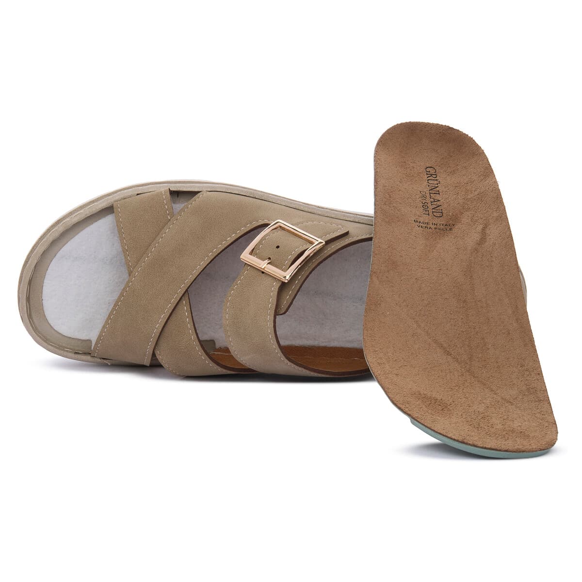 Women's Mules Grunland Brown