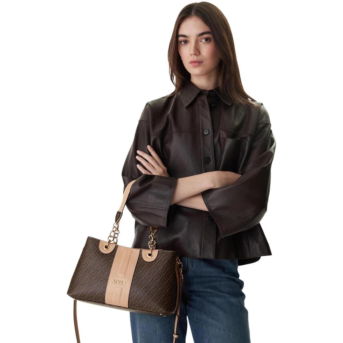 Women's Shoulder Bags Liu Jo Brown