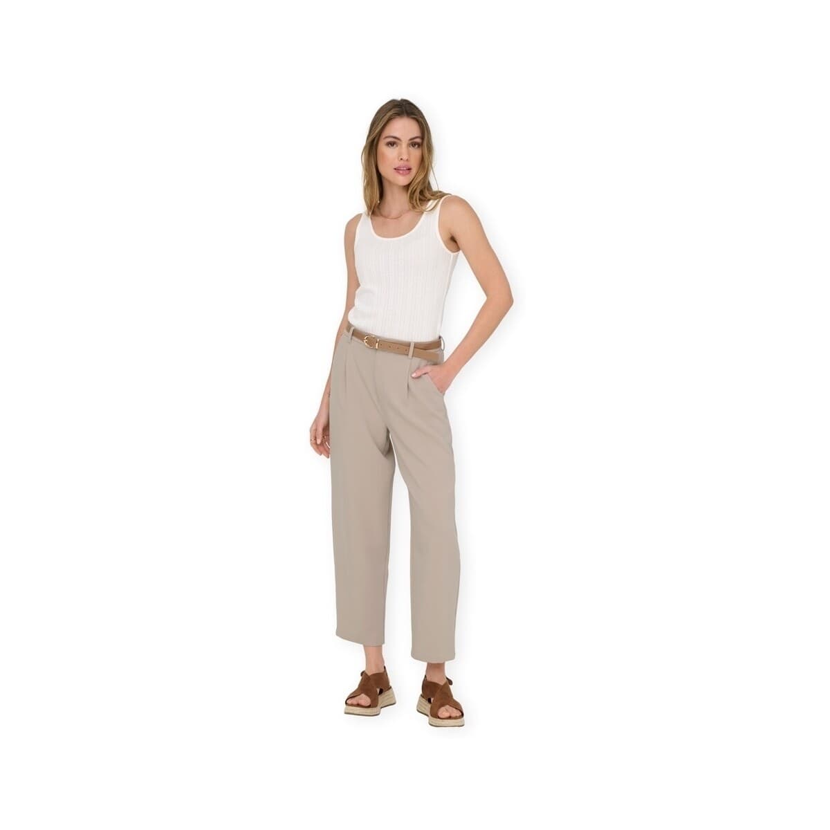 Women's Pants Only Beige