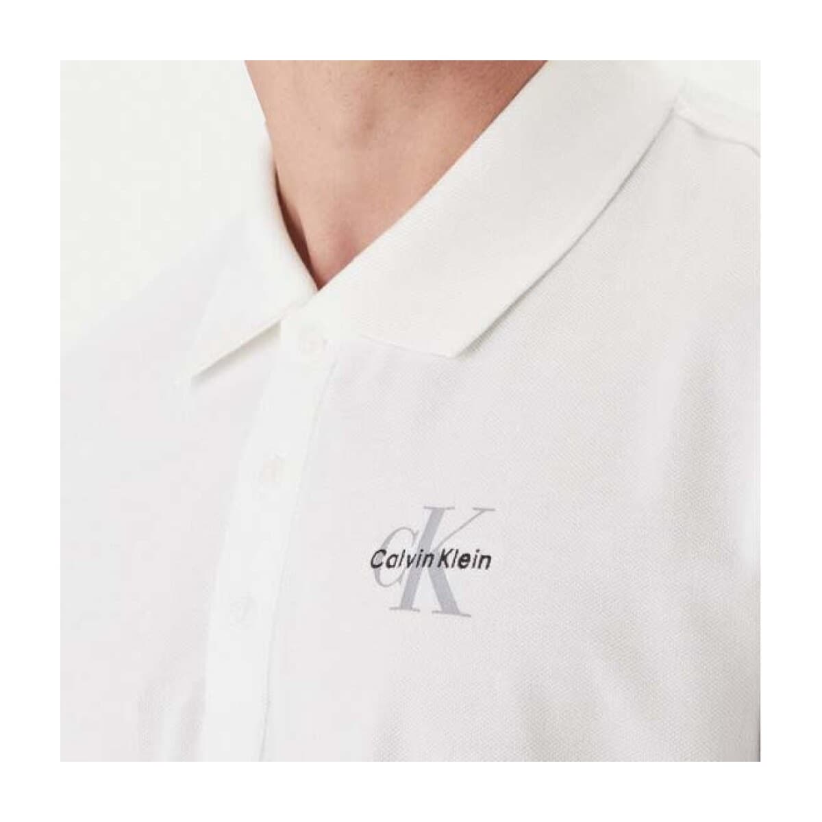Men's Polo Shirts Calvin Klein White