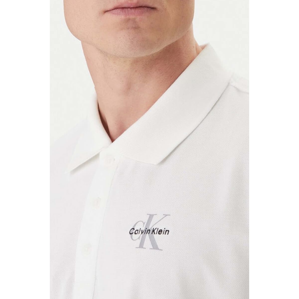 Men's Polo Shirts Calvin Klein White