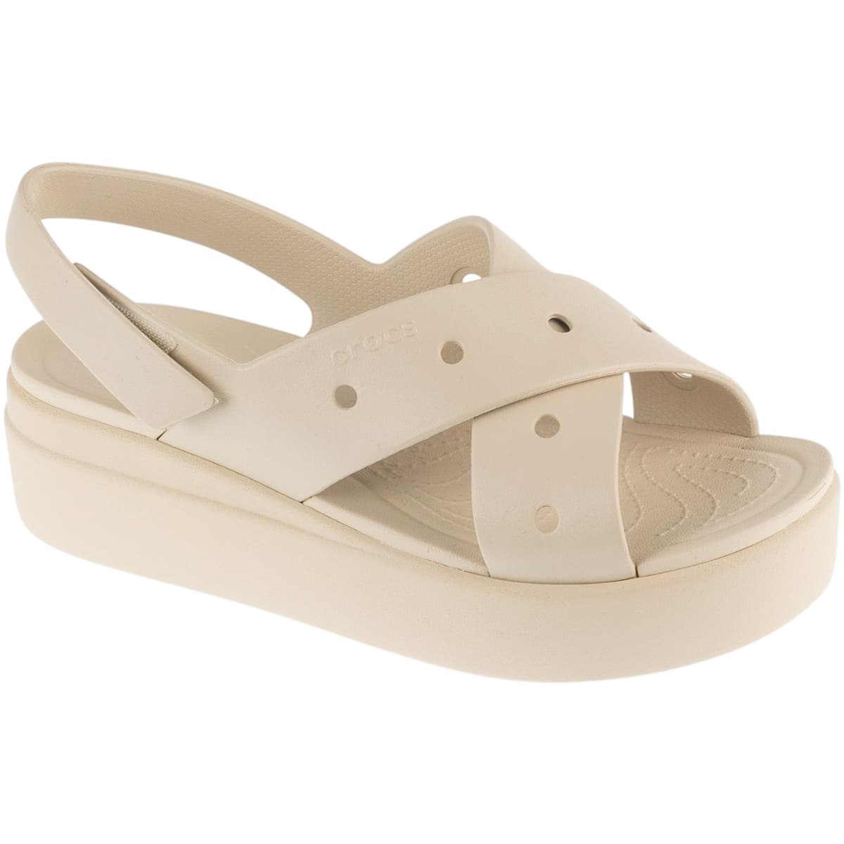 Σανδάλια με πλατφόρμα Crocs Brooklyn 4U Cross Strap Sandal W