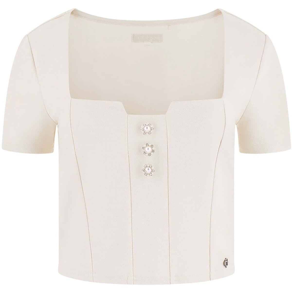 Μπλούζα Guess Ss Square Nk Evelina Top