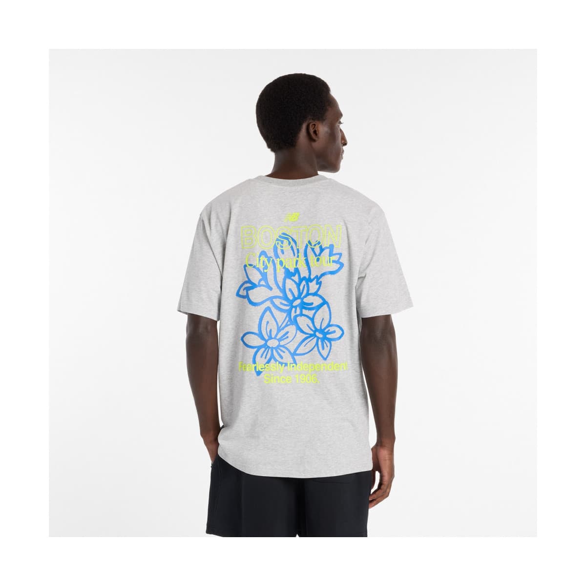 Men's T-Shirts New Balance Gray