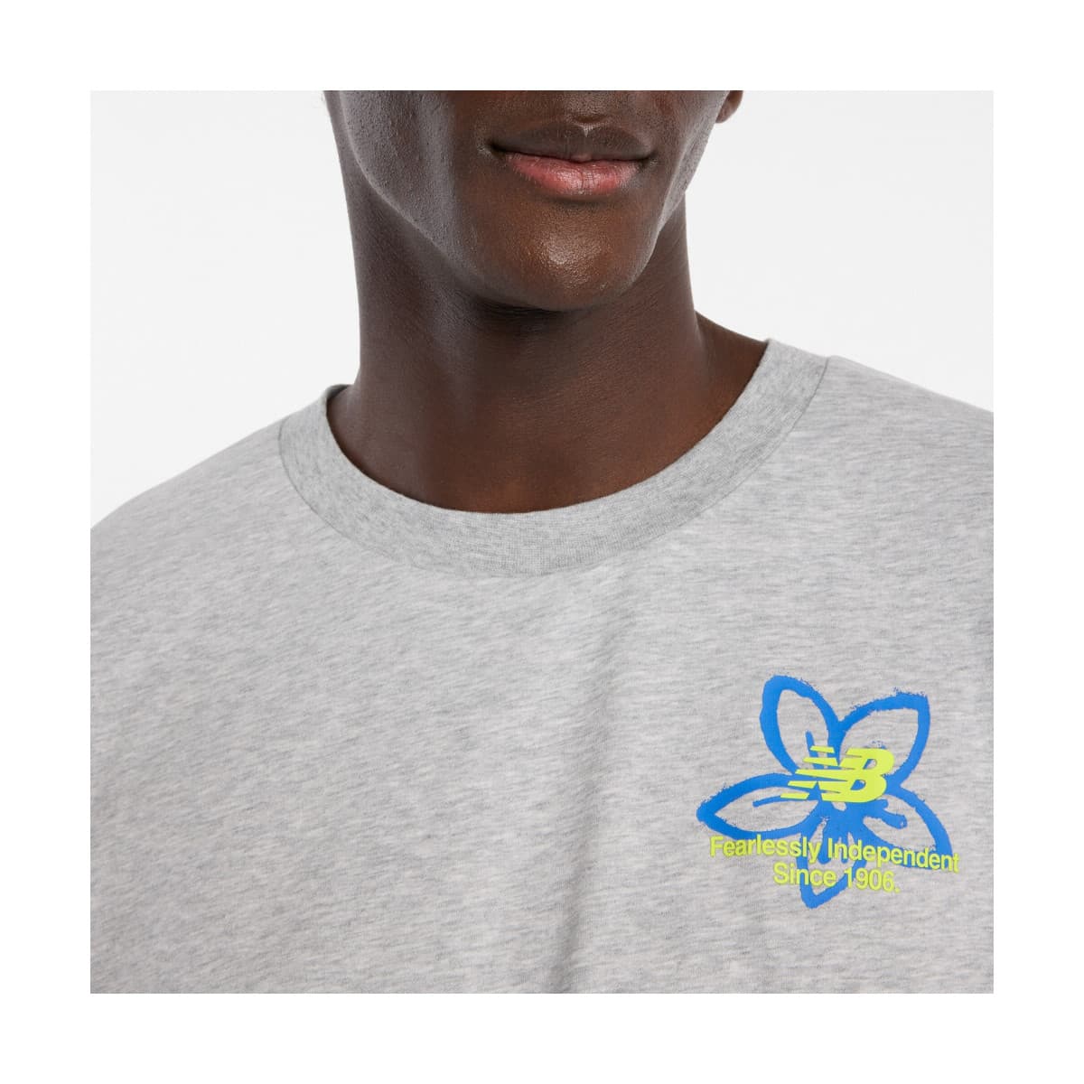 Men's T-Shirts New Balance Gray