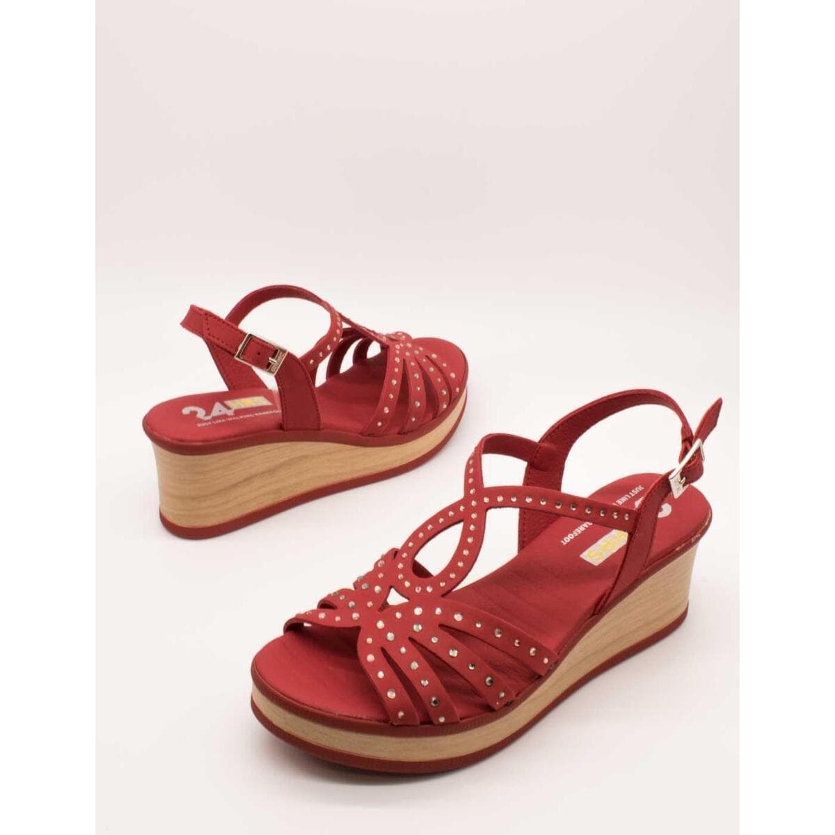 Women's Platforms 24 Hrs Red