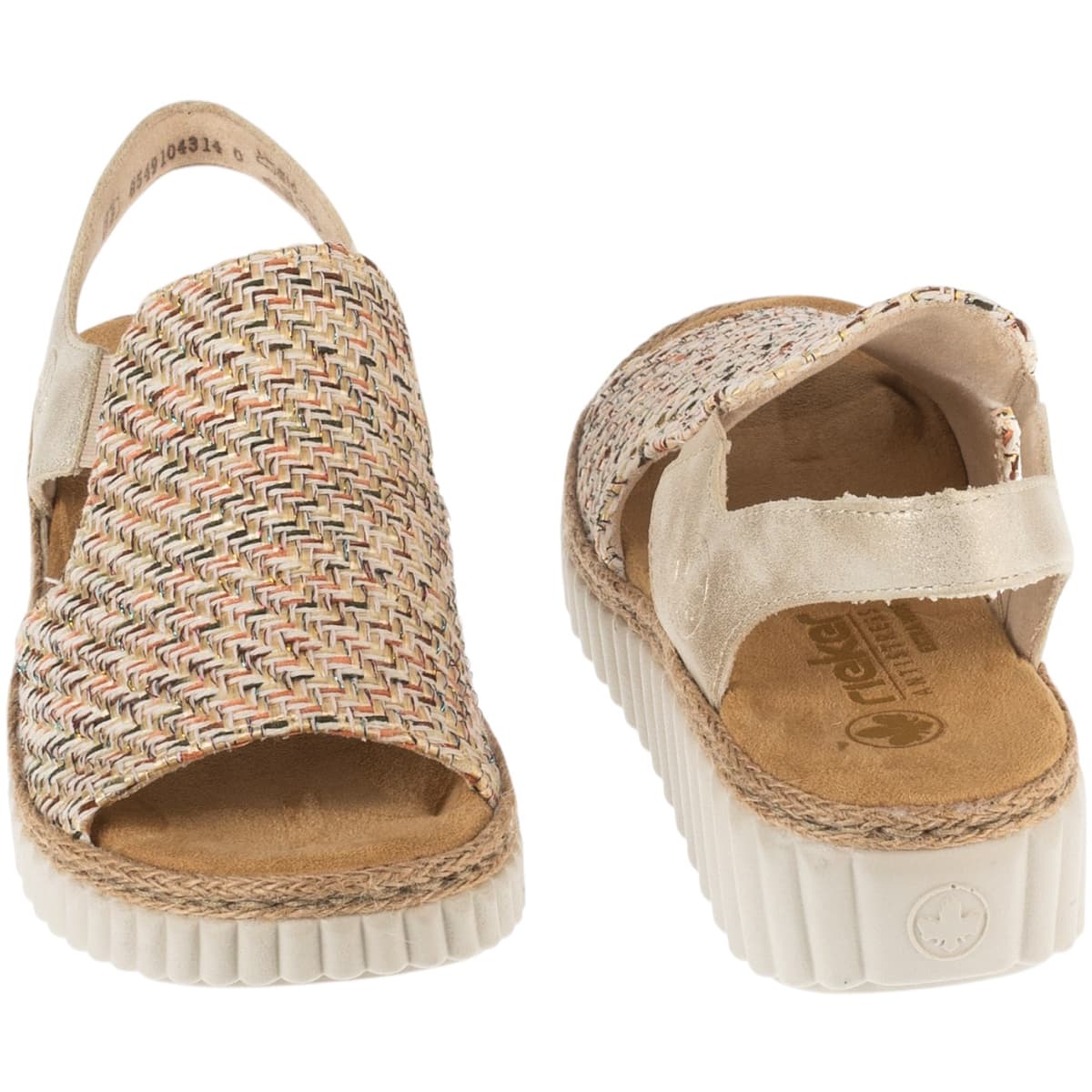 Women's Sports Sandals Rieker Beige