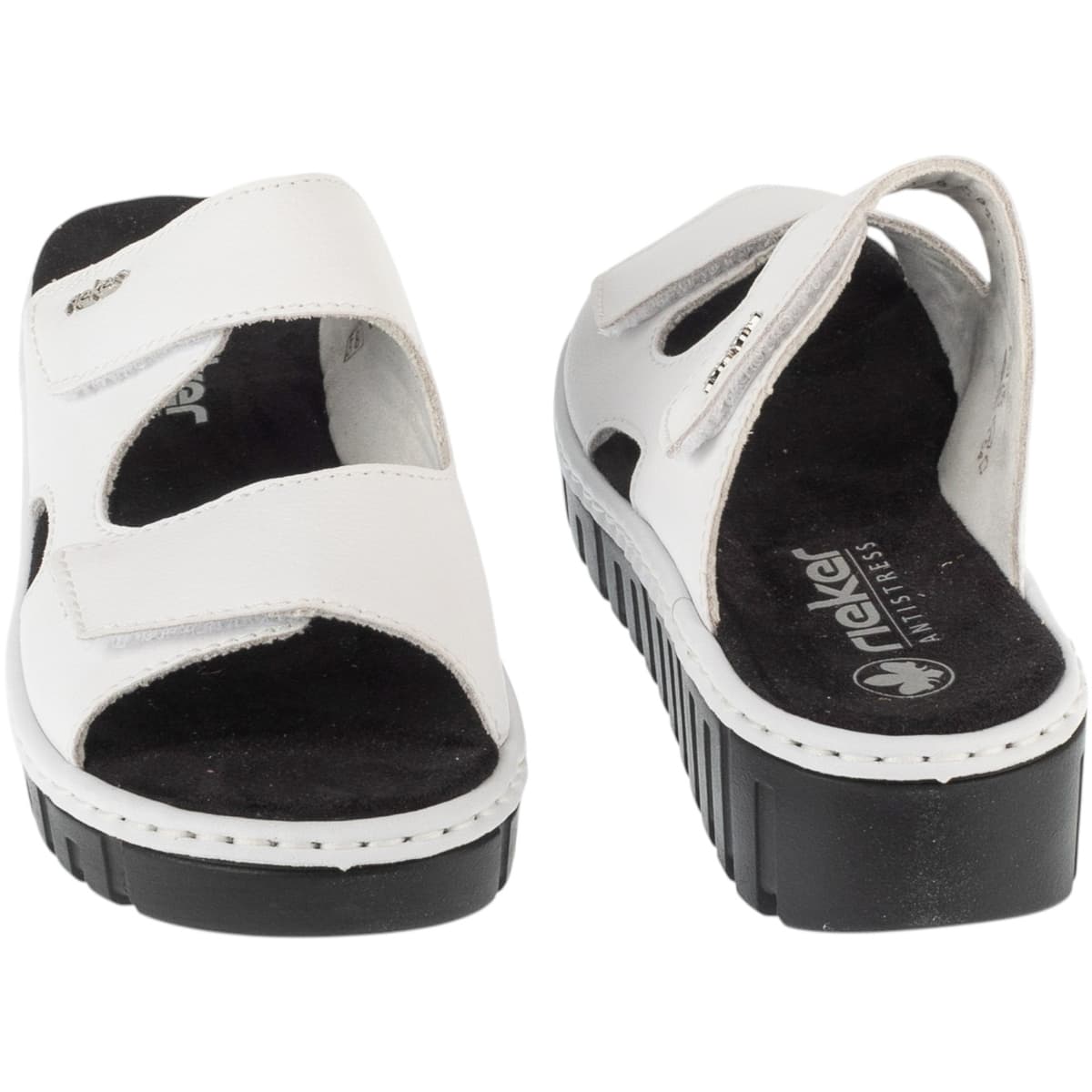 Women's Mules Rieker White