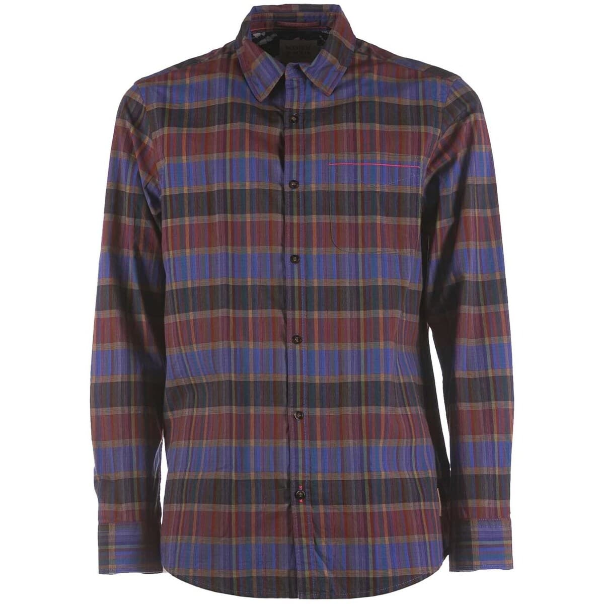 Πουκάμισο με μακριά μανίκια Scotch & Soda Regular-Fit Checked Lightweight Voile Shirt