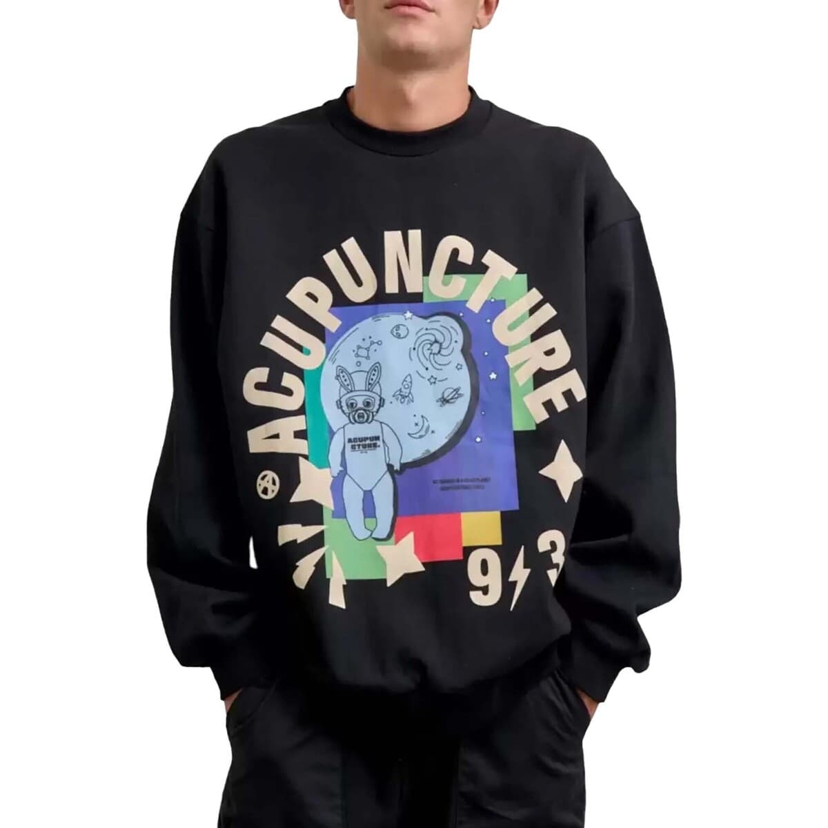 Men's Sports T-Shirts Acupuncture Black