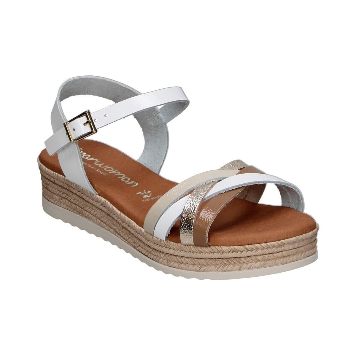 Women's Platforms Spar Woman White