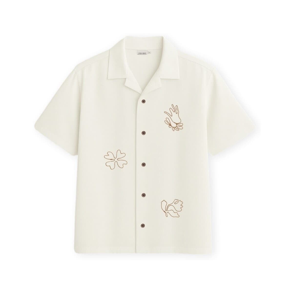 Πουκάμισο με κοντά μανίκια Imago Autumnal Shirt - Cru