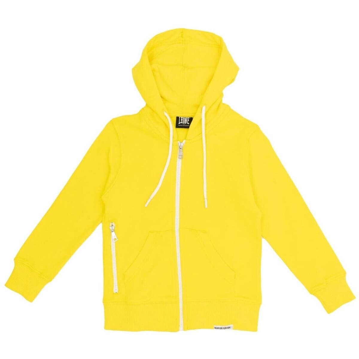 T-shirt με κουκούλα Leone 1947 Boy Hoody Full Zip Fluo