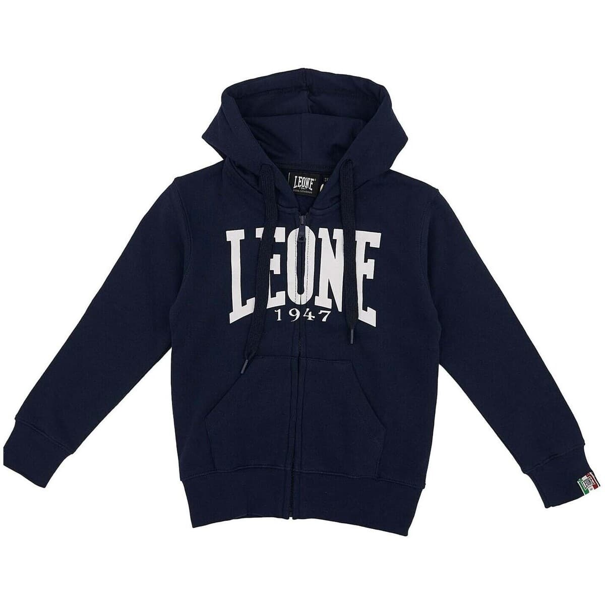 T-shirt με κουκούλα Leone 1947 Boy Hoody Full Zip Basic