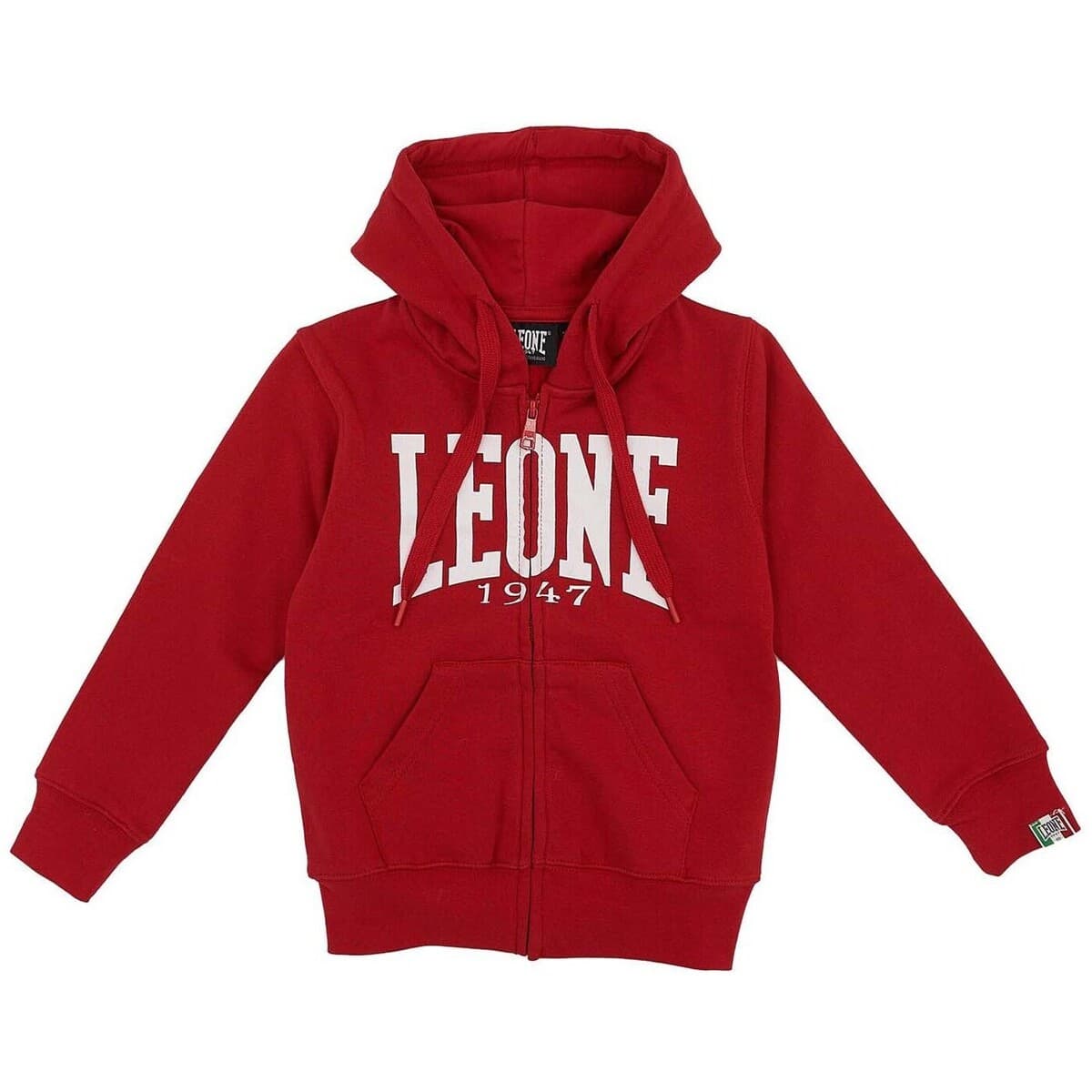 T-shirt με κουκούλα Leone 1947 Boy Hoody Full Zip Basic