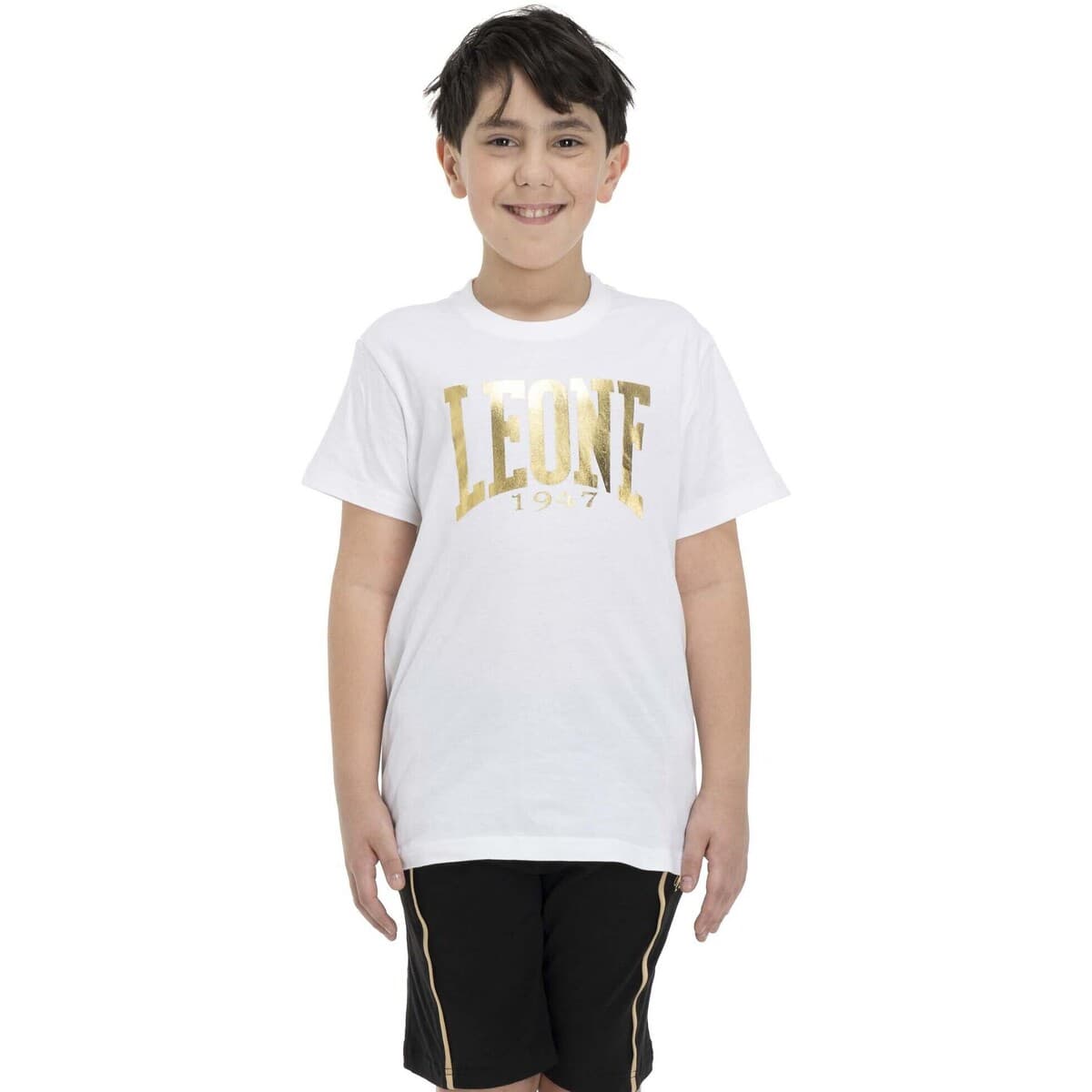 T-shirt με κοντά μανίκια Leone 1947 Boy T-Shirt + Bermuda Italian Gold
