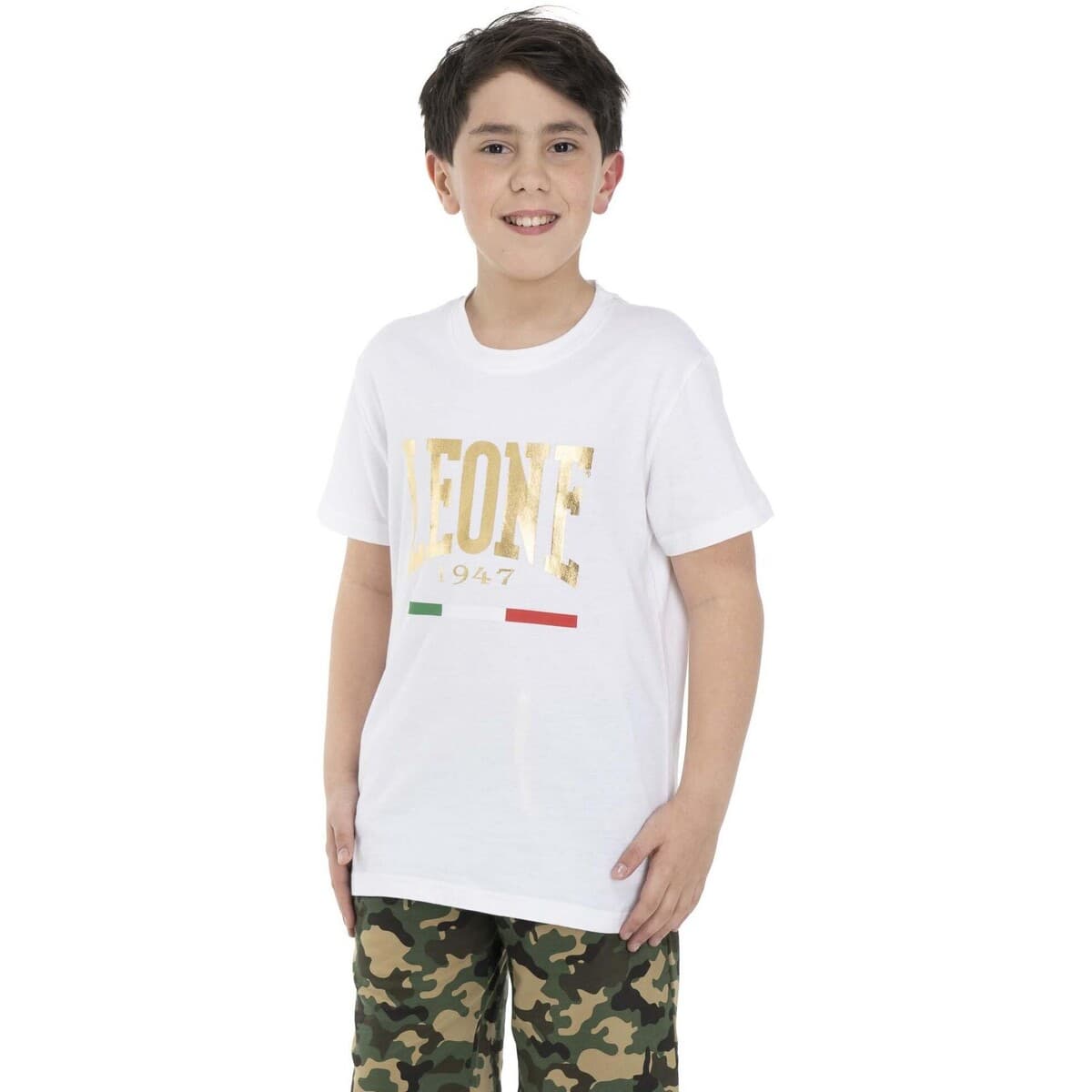 Boys' T-Shirts Leone 1947 White