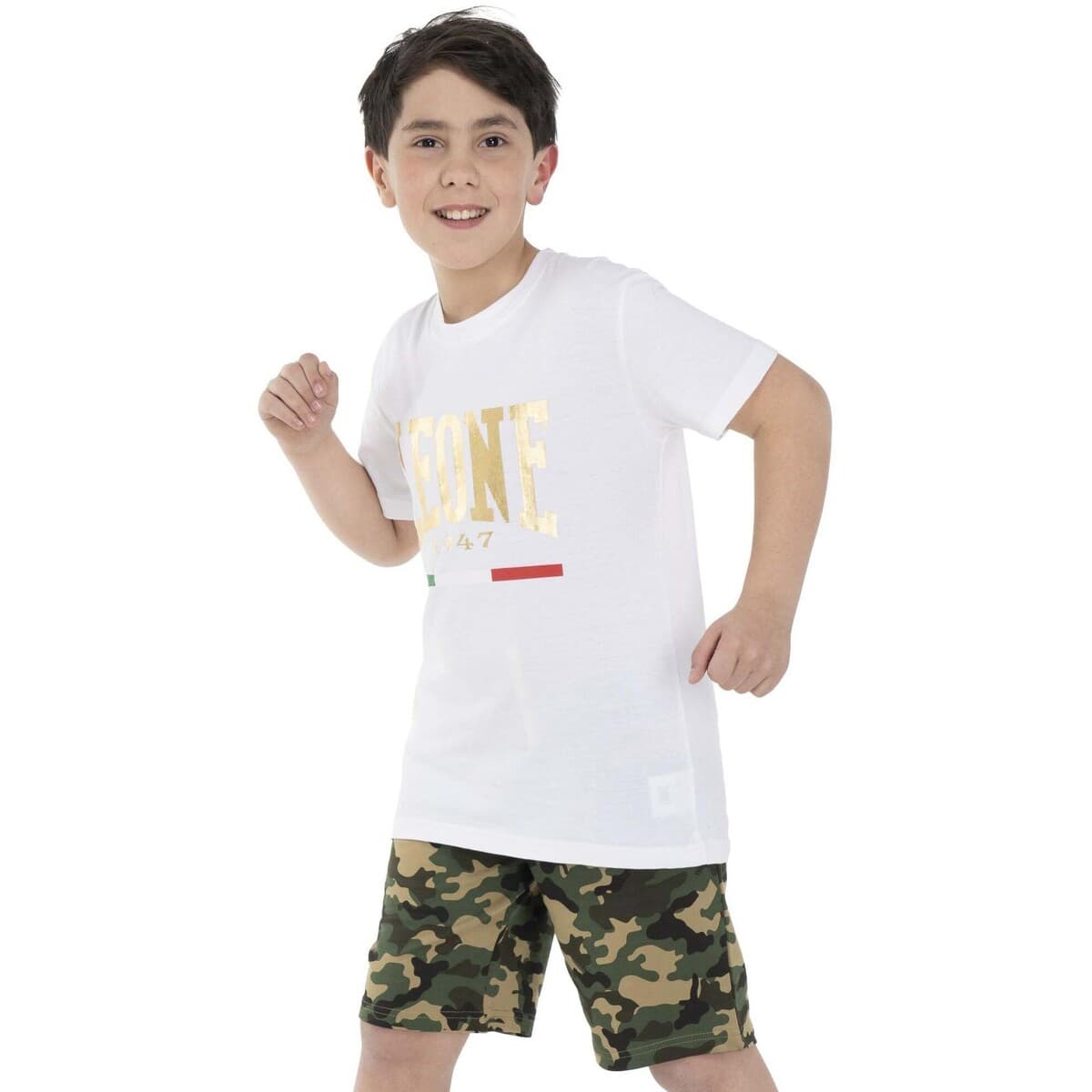Boys' T-Shirts Leone 1947 White