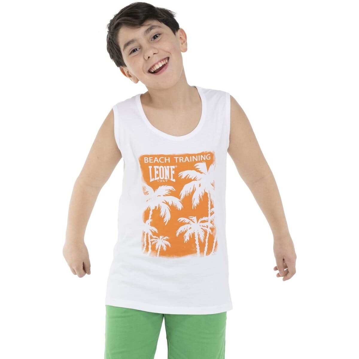 Boys' T-Shirts Leone 1947 White