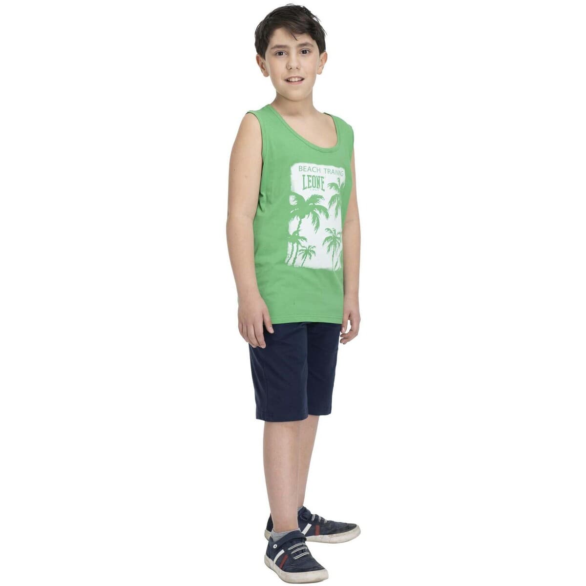 Boys' T-Shirts Leone 1947 Green