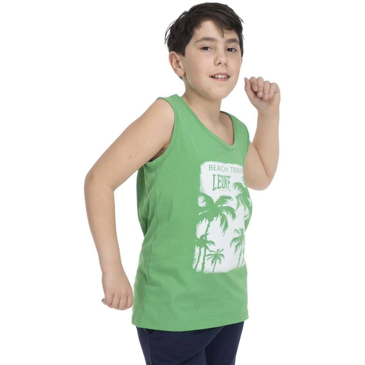 Boys' T-Shirts Leone 1947 Green
