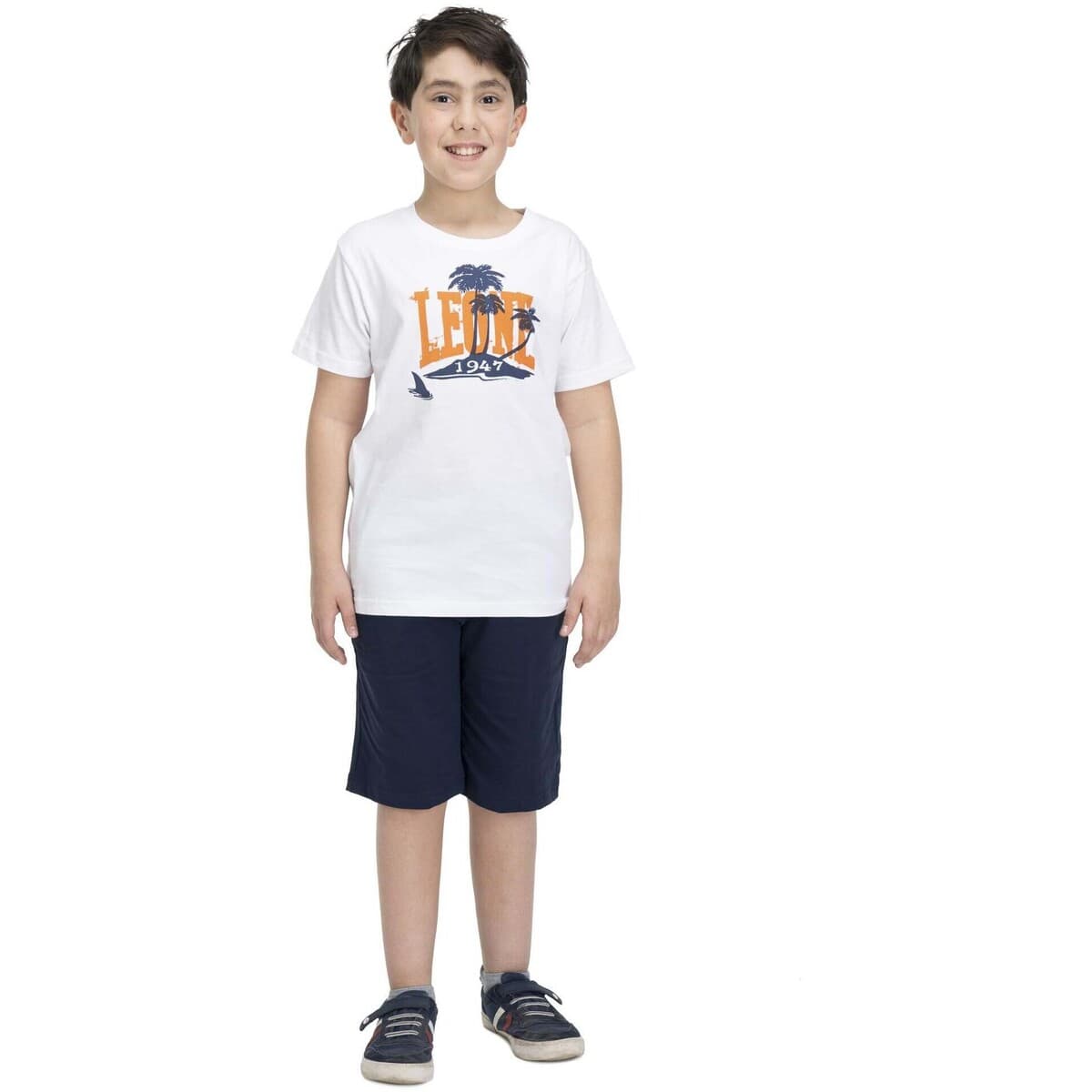 Boys' T-Shirts Leone 1947 White