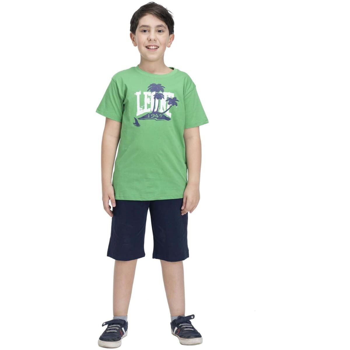 Boys' T-Shirts Leone 1947 Green