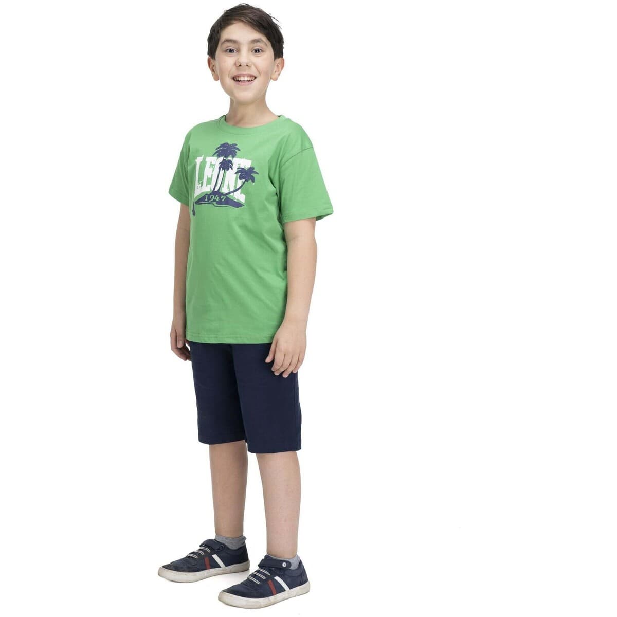 Boys' T-Shirts Leone 1947 Green
