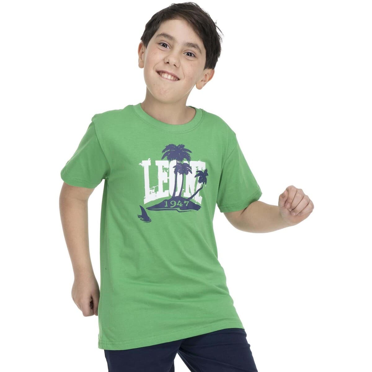 Boys' T-Shirts Leone 1947 Green