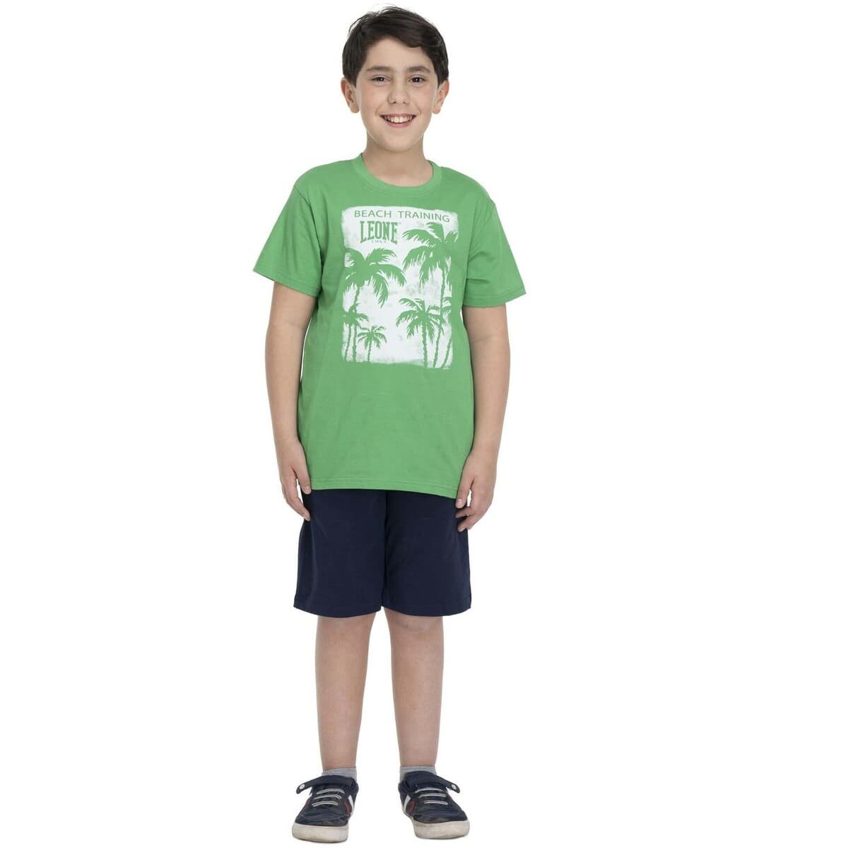 Boys' T-Shirts Leone 1947 Green