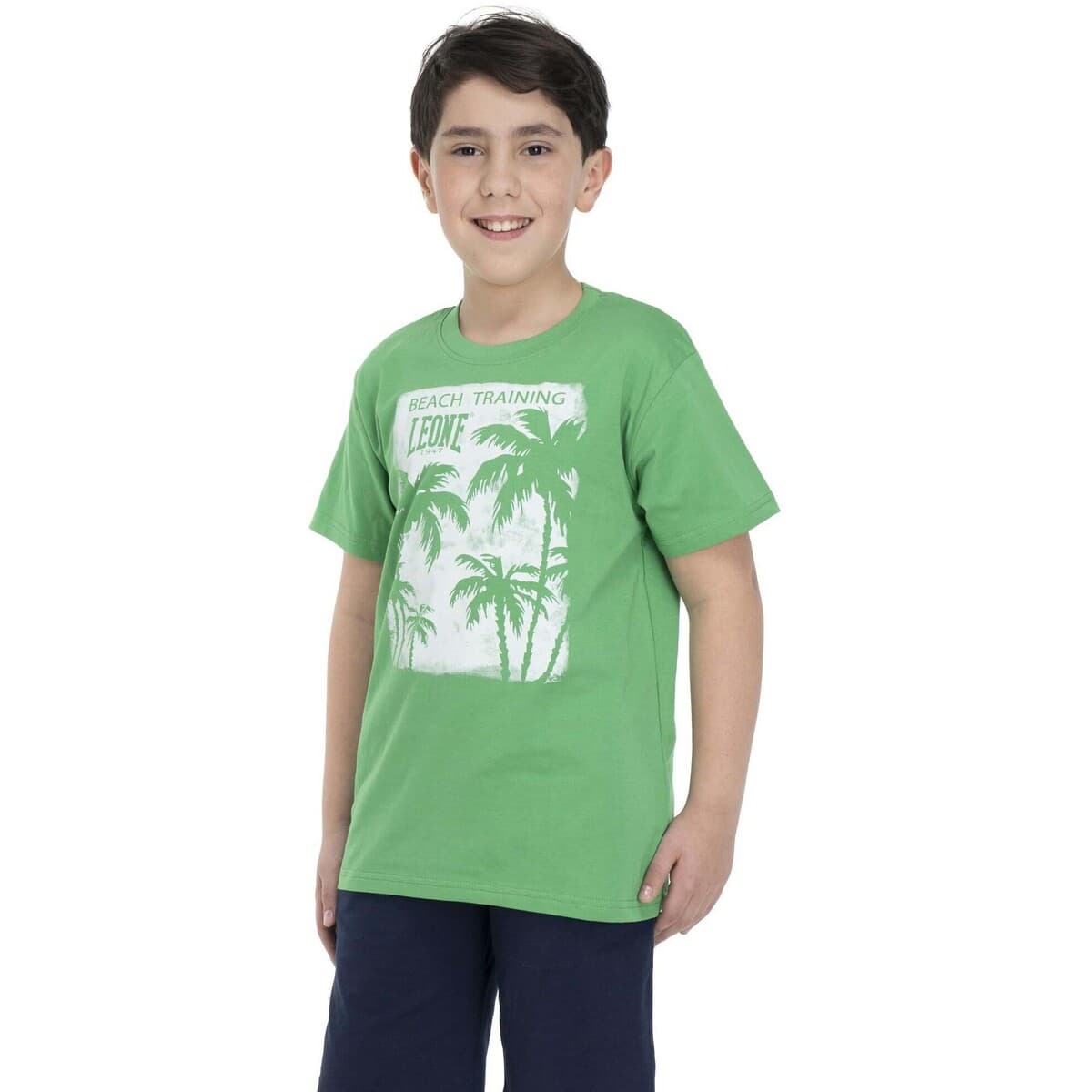 Boys' T-Shirts Leone 1947 Green