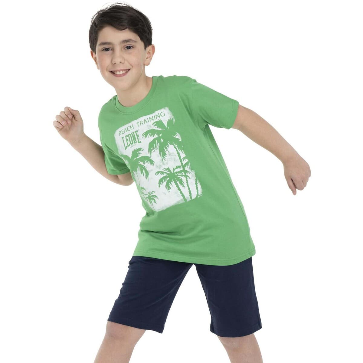 Boys' T-Shirts Leone 1947 Green