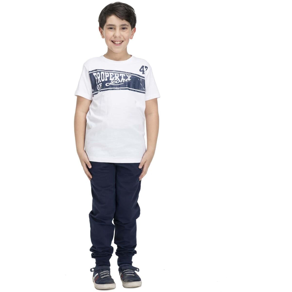 Boys' T-Shirts Leone 1947 White