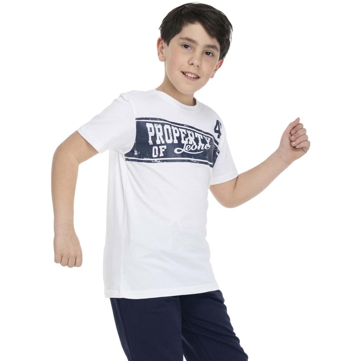 Boys' T-Shirts Leone 1947 White