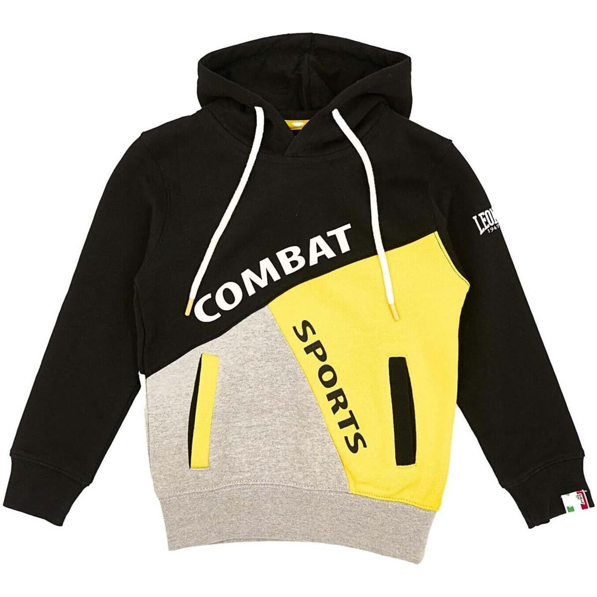 T-shirt με κουκούλα Leone 1947 Boy Hoody Diagonal Basic