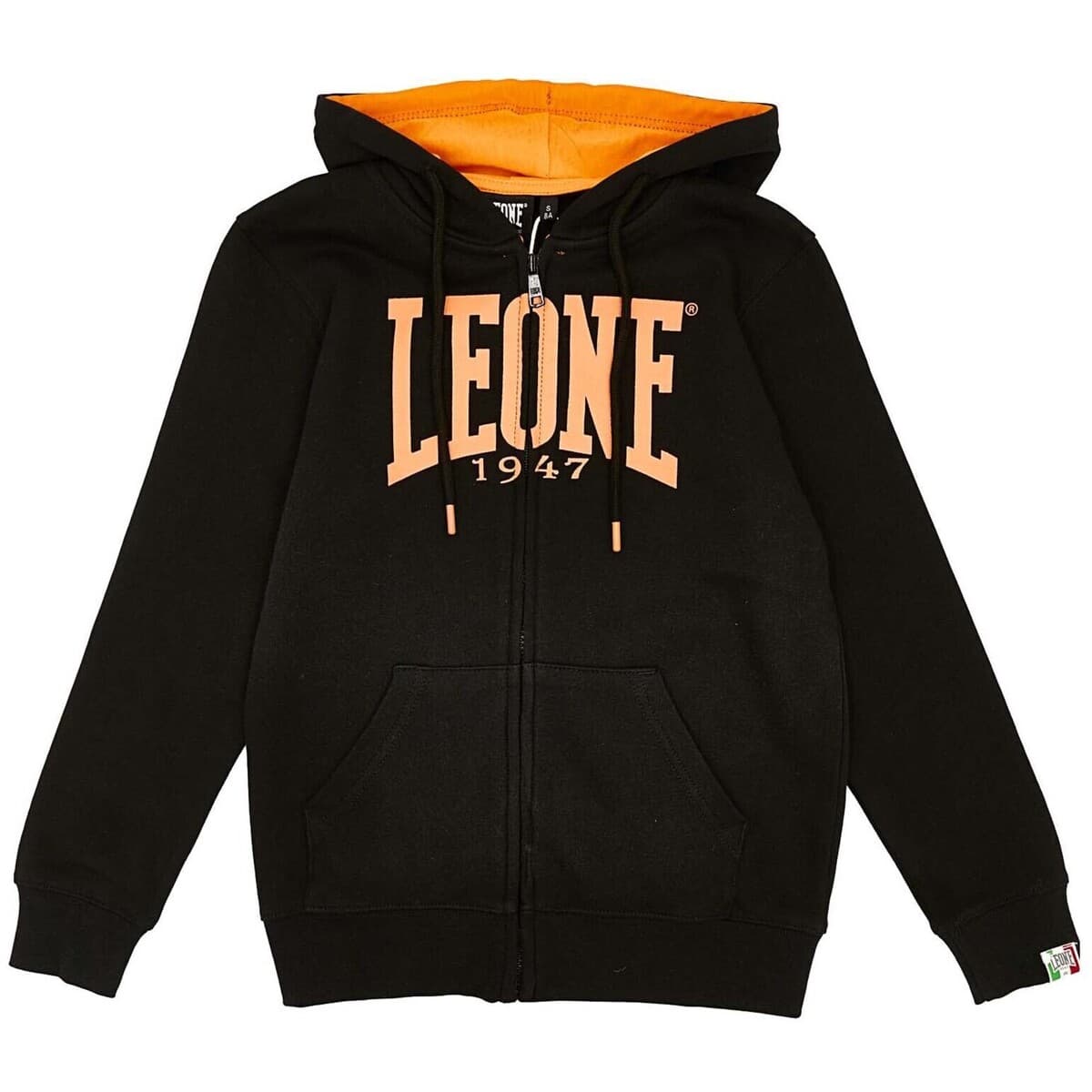 T-shirt με κουκούλα Leone 1947 Boy Hoody Full Zip Basic