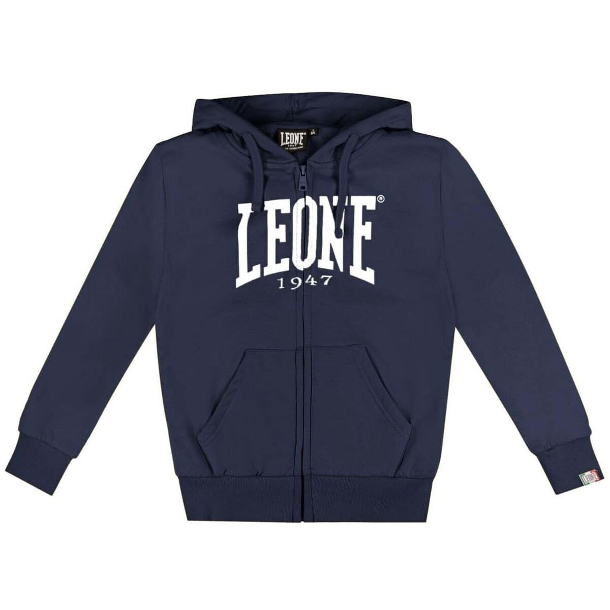 T-shirt με κουκούλα Leone 1947 Boy Hoody Full Zip Basic