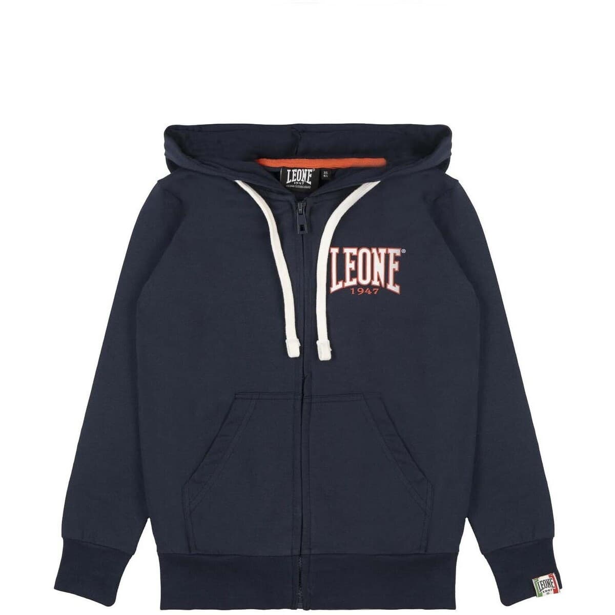 T-shirt με κουκούλα Leone 1947 Boy Hoody Full Zip New Basic