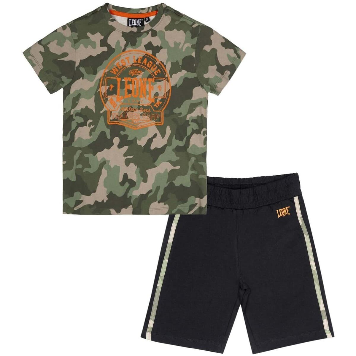 Σετ Leone 1947 Boy Sets T-Shirt + Bermuda Camouflage