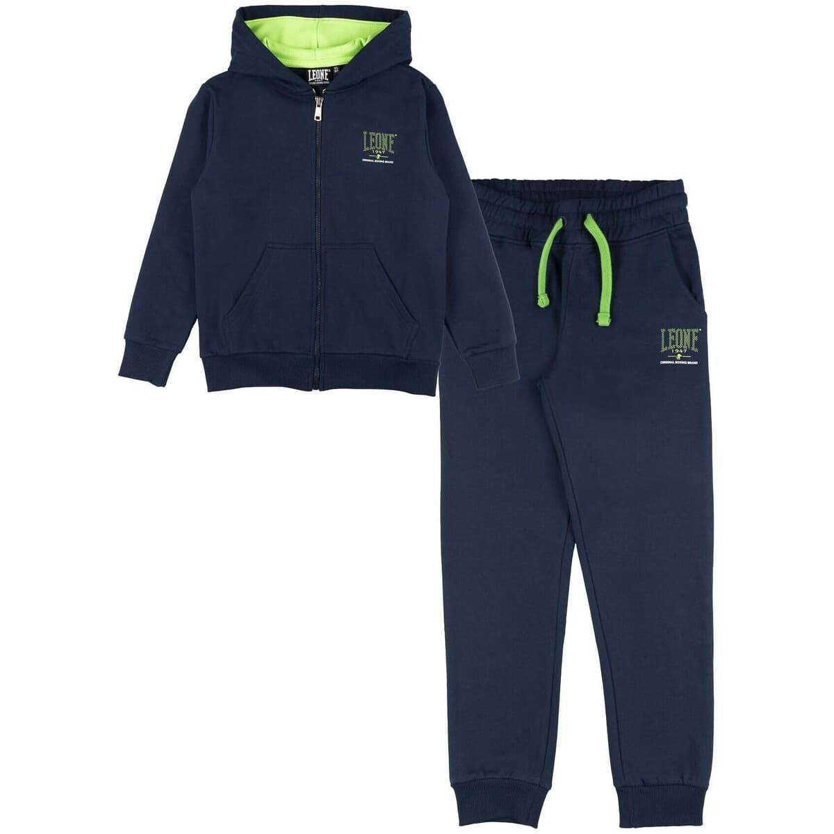 Σετ από φόρμες Leone 1947 Boy Tracksuits Full Zip Neon