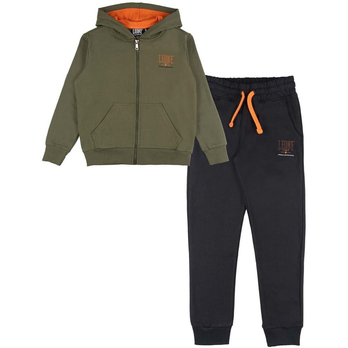 Σετ από φόρμες Leone 1947 Boy Tracksuits Full Zip Neon