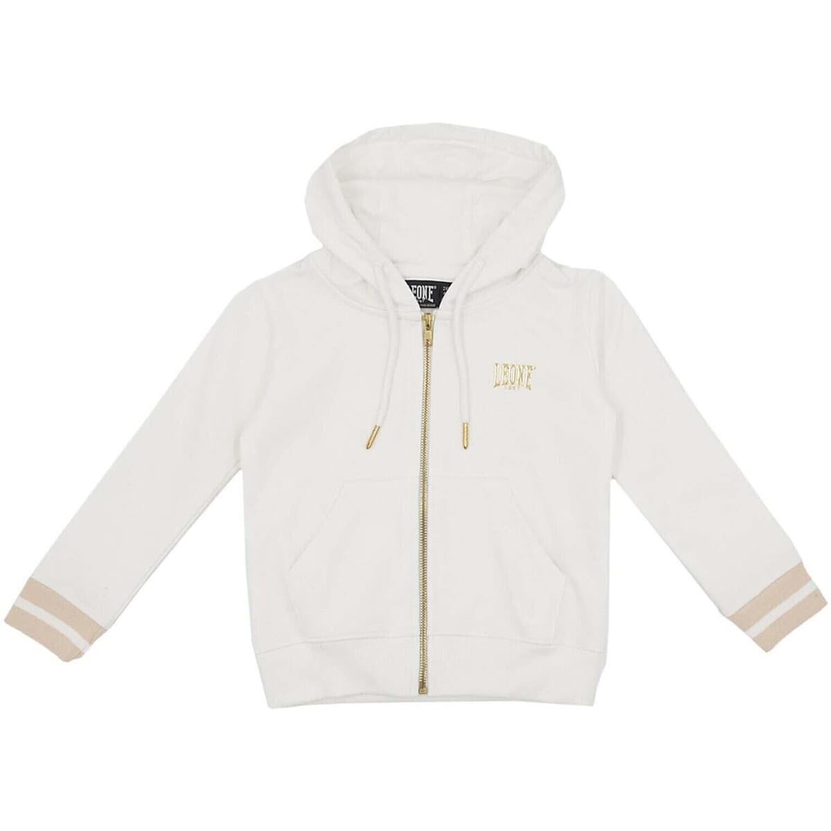 T-shirt με κουκούλα Leone 1947 Girl Hoody Full Zip Chic Gold