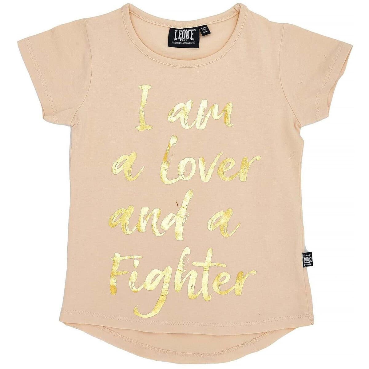T-shirt με κοντά μανίκια Leone 1947 Girl T-Shirt Short Sleeves Chic Gold