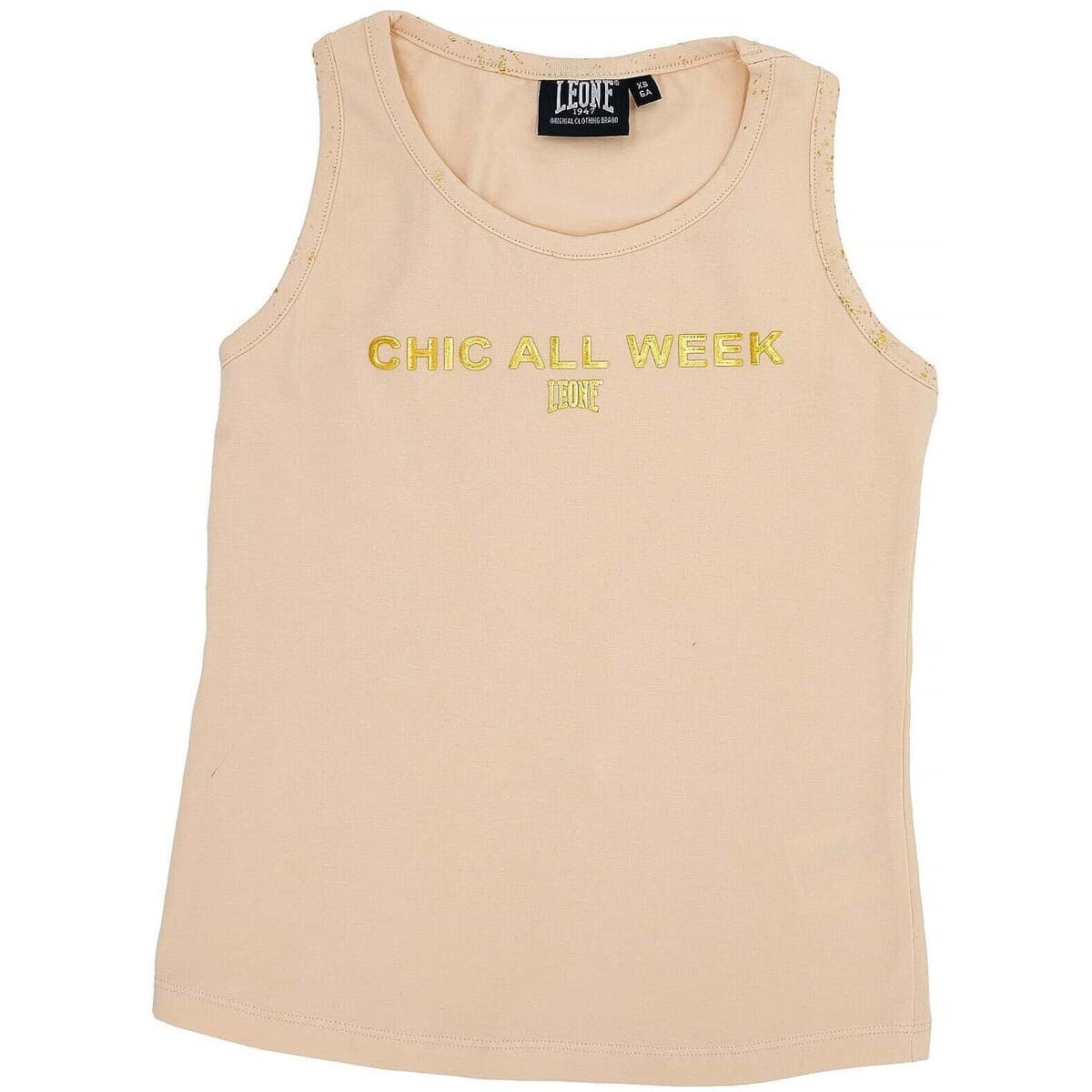 Αμάνικα/T-shirts χωρίς μανίκια Leone 1947 Girl Tank Chic Gold